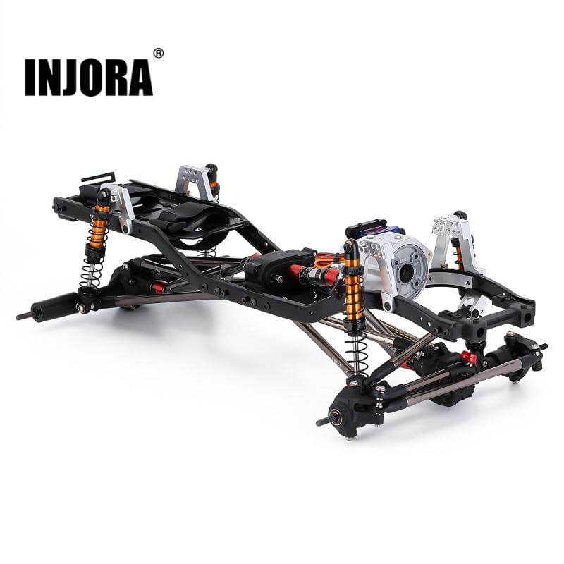 INJORA LCG Châssis En Fibre De Carbone Pour RC Crawler 1/10 – Mise à Niveau INC-10C