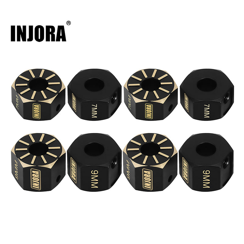 INJORA RC Hex Adapter 12mm 4pcs RC Mitnehmer für 1/10 RC Crawler Axial SCX10 III AXI03007 INJORA RC Hex Adapter 12mm 4pcs RC Mitnehmer für 1/10 RC Crawler Axial SCX10 III AXI03007