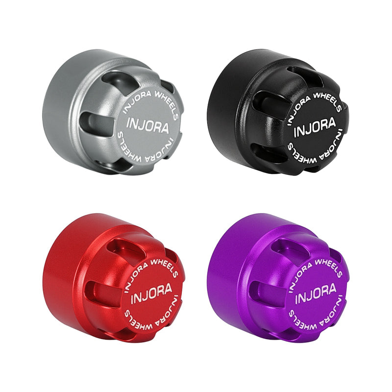 INJORA M2 Wheel Lock Nuts with Aluminum Cap for 1/24 SCX24 AX24 FCX24M