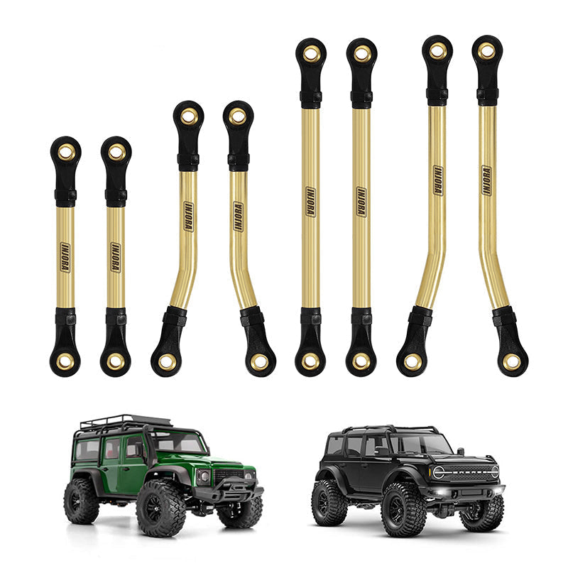 INJORA 8PCS Brass High Clearance Links Set for 1/18 TRX4M Defender Bro