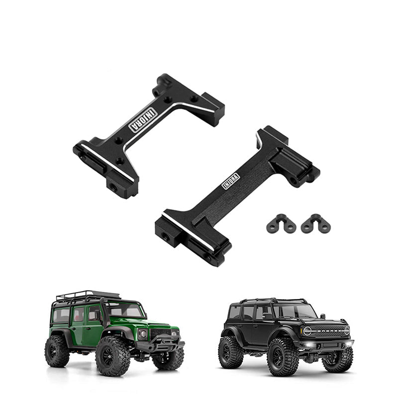 INJORA CNC Aluminum Front Rear Bumper Mount for 1/18 TRX4M Defender Br