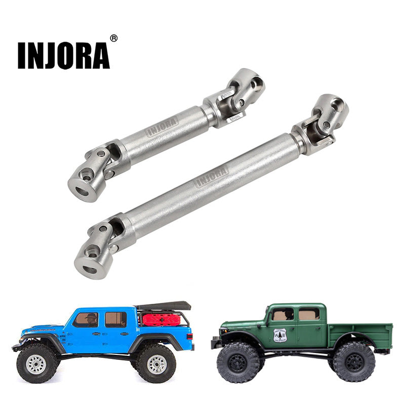 INJORA Stainless Steel Drive Shafts with D Shaped Hole for