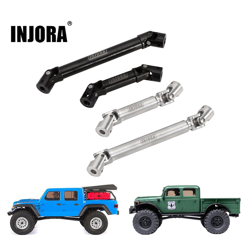 INJORA Steel Front Rear Center Drive Shafts for Axial SCX24 Gladiator