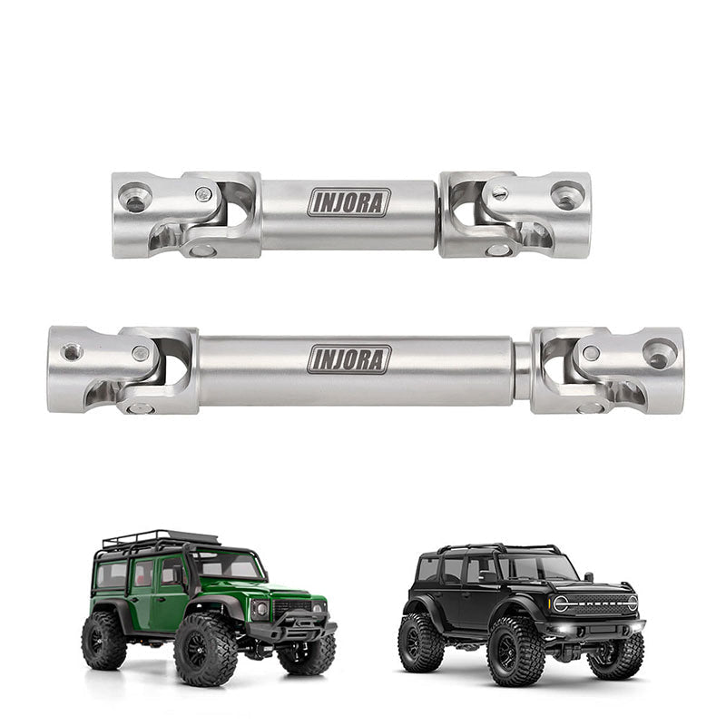 INJORA Stainless Steel Drive Shafts for 1/18 TRX4M Defender Bronco (4M