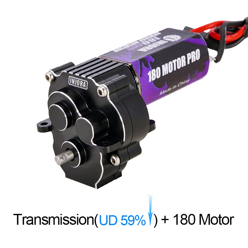 トラクサス　trx4m他　INJORA ROVERIN ブラシレスモーター INJORA Complete Transmission with 180 Brushed Motor for 1/18