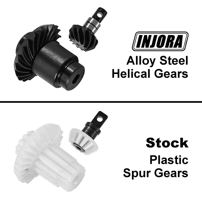 INJORA Alloy Steel Helical Gears Overdrive Gears for FMS