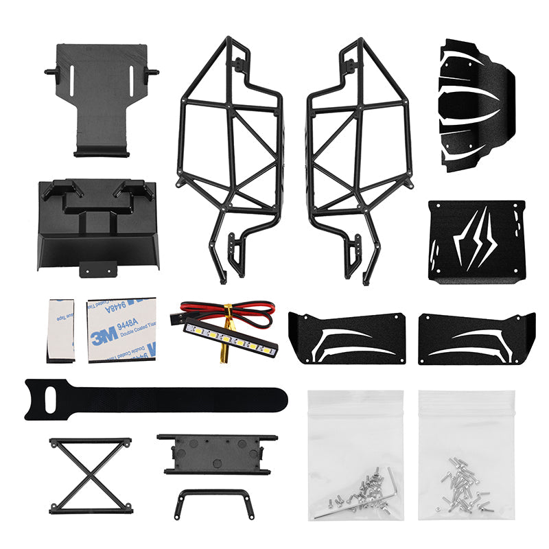 クローラー パーツ injora? INJORA Nylon Rock Buggy Body with Metal Spider Panels for 1