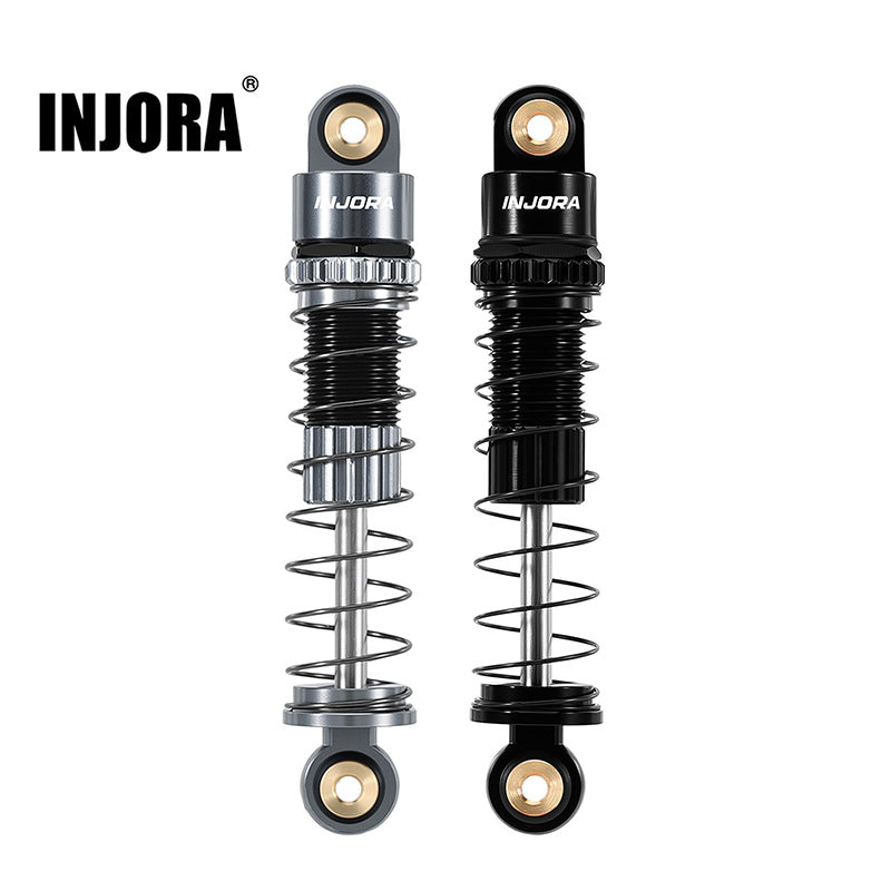 INJORA 39mm Aluminum Threaded Oil Shocks for Axial SCX24 FMS FCX24M
