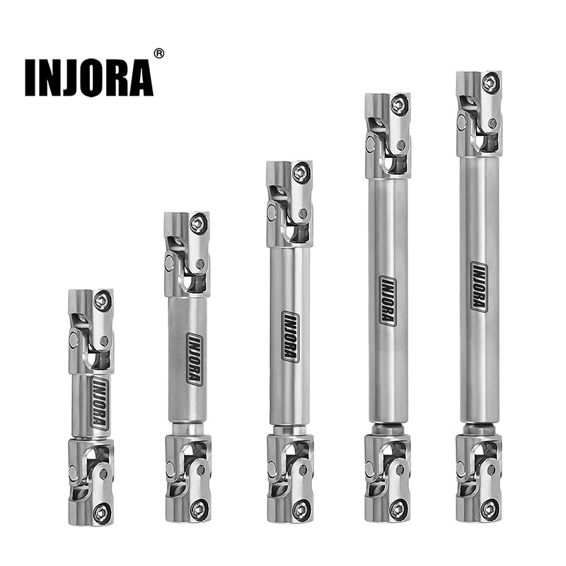 INJORA 1pcs Stainless Steel Drive Shaft with D Shaped Hole for SCX24 A