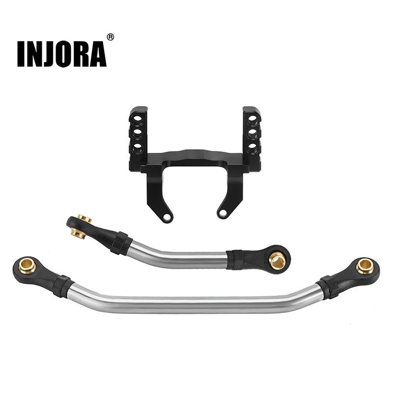 INJORA Lay Down Servo Mount & Steering Links for 1/18 TRX4M Stock Axle