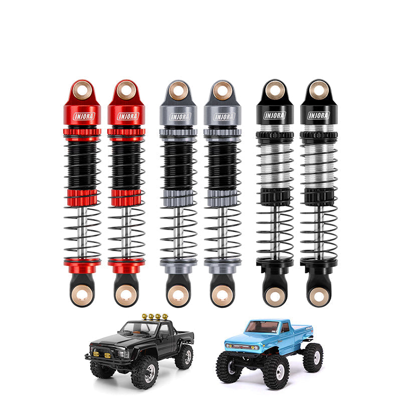 INJORA 53mm Threaded Oil Shocks for 1/18 Redcat Ascent-18 HPI Venture1