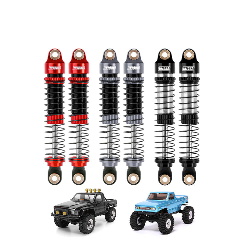 INJORA 59mm Long Threaded Oil Shocks for 1/18 Redcat Ascent-18 HPI Ven