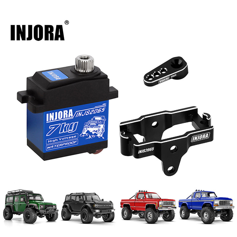 トラクサス　INJORA サーボ11kg INJORA サーボマウント INJORA 11KG Coreless High Torque Micro Servo for 1/18 TRX4M