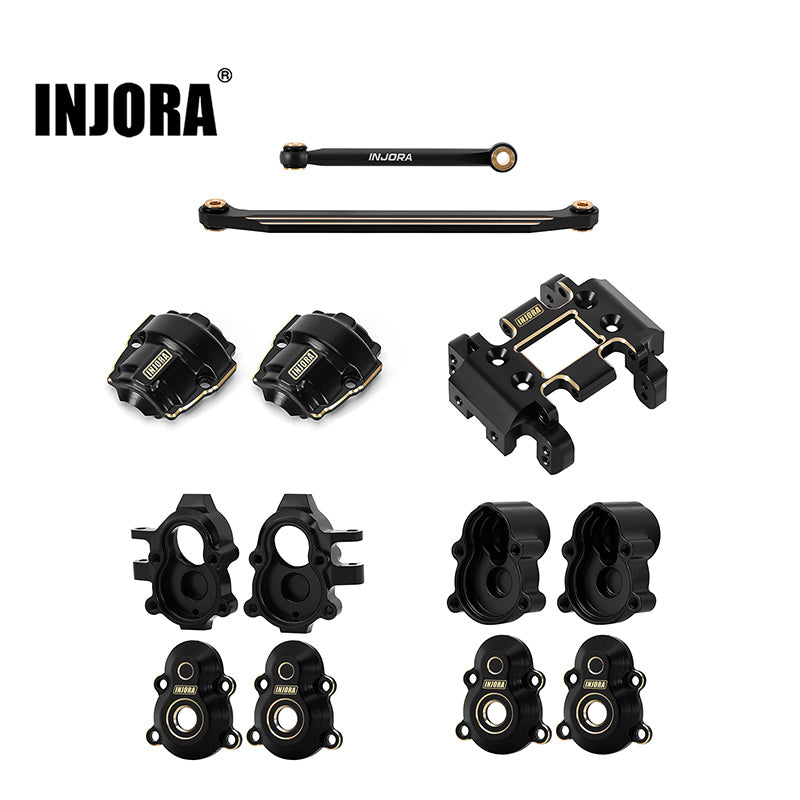 INJORA Black Brass Upgrade Parts for 1/18 Redcat Ascent-18
