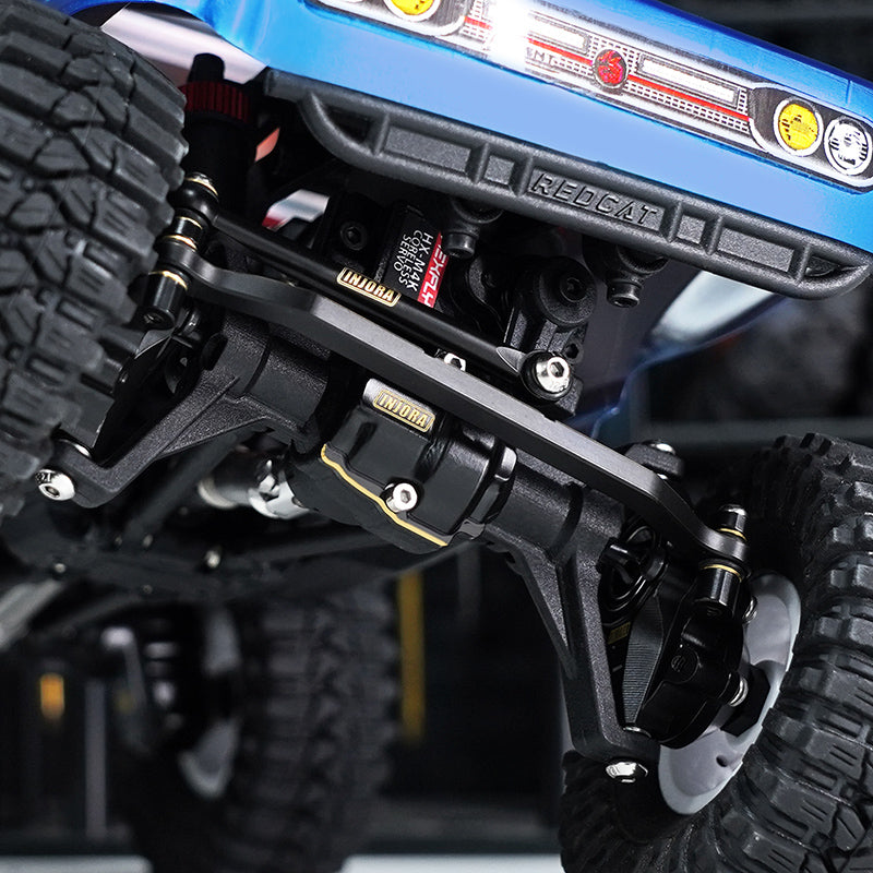 INJORA Braccio Sterzante In Ottone 11g Per Redcat Ascent-18 – Ricambio RC Crawler 1/18 Con Rivestimento Nero