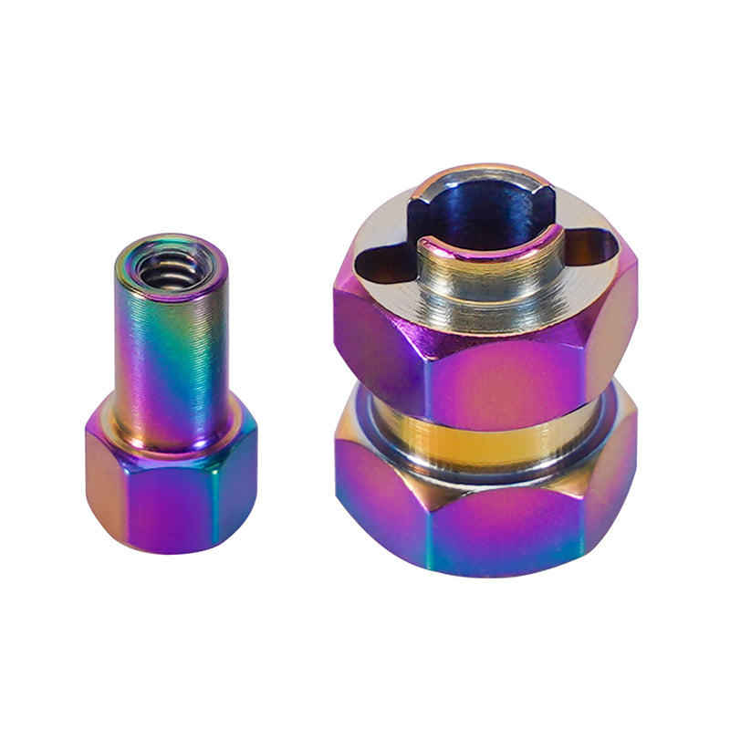 INJORA 9mm(+5mm) Stainless Steel Extended Wheel Hexes For 1
