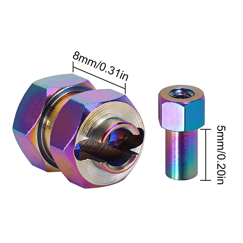 インテージ 23mm Hex Wheel Hub (4) INJORA 5mm/6mm/7mm/10mm Brass Wheel Hex Extenders for 1/18