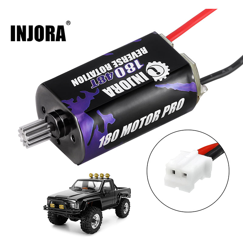 INJORA 180 Brushed 48T Motor with Steel Pinion for 1/18 HPI Venture 18