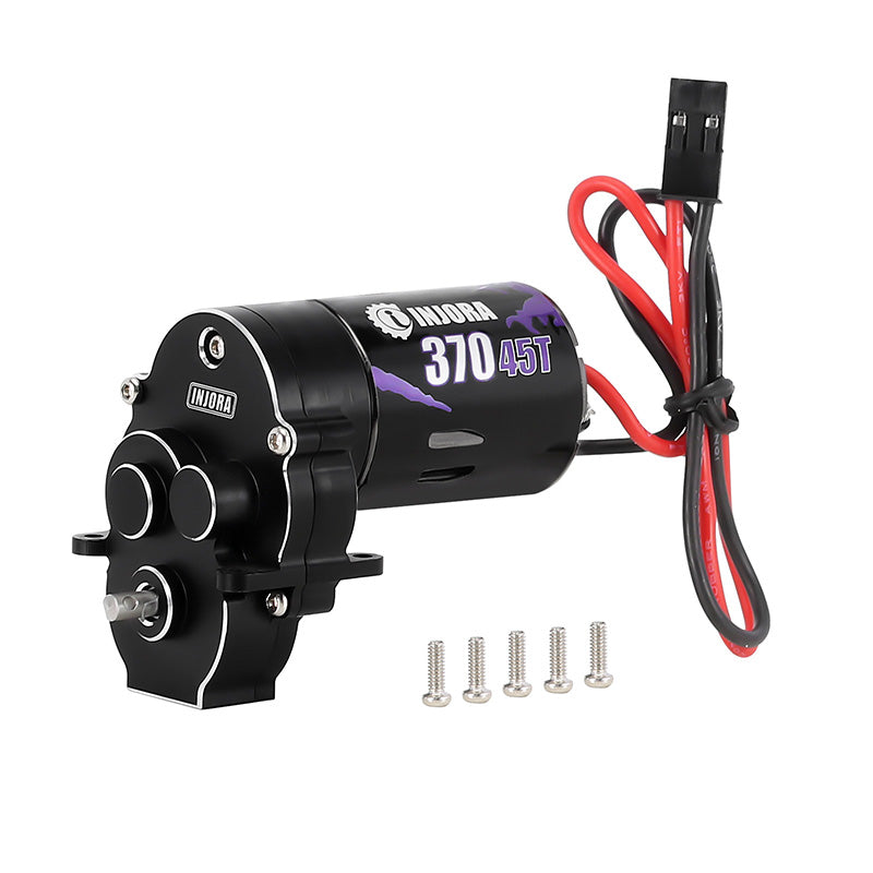 INJORA 370 Brushed Motor with Aluminum Transmission for 1/18
