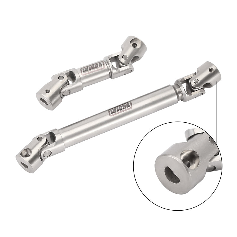 INJORA Stainless Steel Drive Shafts with D-Shaped Hole for