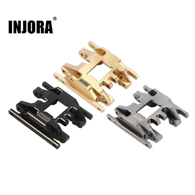 INJORA 53g/pcs Brass Skid Plate Transmission Mount for 1/18 TRX4M (4M-