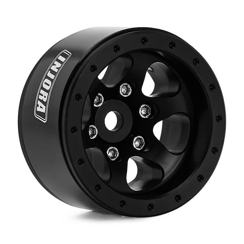 Llantas INJORA Beadlock 2.2'' Offset 0mm Para Crawlers RC 1/10 – Aleación De Latón Y Aluminio, 210g Cada Una
