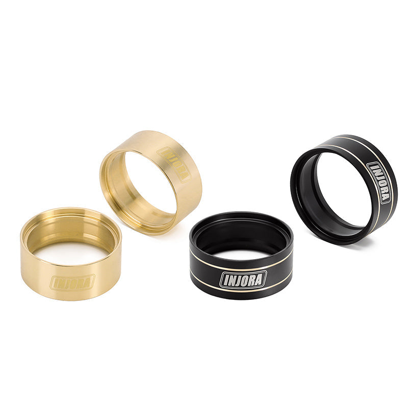 INJORA 94g/pcs Brass Internal Beadlock Ring Clamp Rings for 1.9