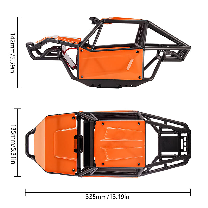 INJORA Nylon Rock Buggy Roll Cage Body Shell Chassis Kit for INJORA Nylon Rock Buggy Roll Cage Body Shell Chassis Kit for