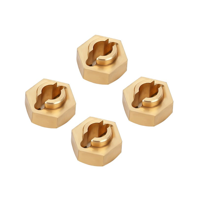 INJORA Zwart Messing Wiel Hex Hub 5mm Extenders voor Axiale INJORA Zwart Messing Wiel Hex Hub 5mm Extenders voor Axiale