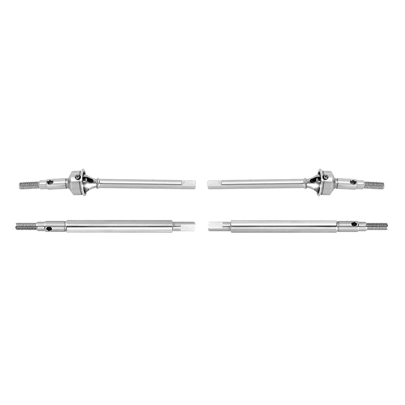 INJORA +2mm Thread Stainless Steel Axle Shafts for Stock