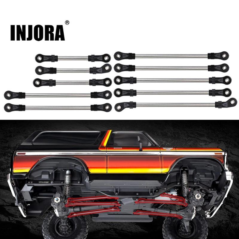 INJORA Stainless Steel Links Plastic Rod End Unassembled Kit for Traxx