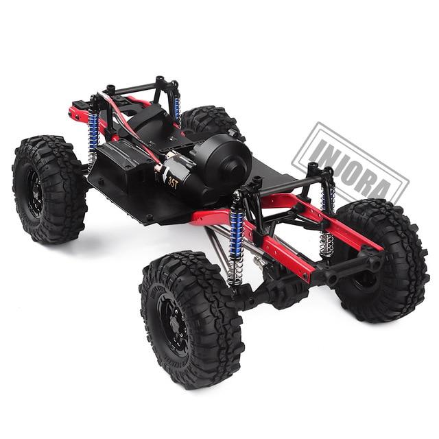 INJORA 275mm Wheelbase Assembled Frame Chassis with Wheels for SCX10 D
