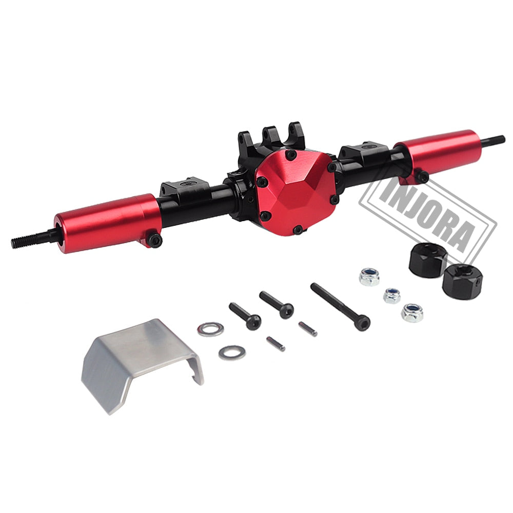INJORA CNC Metal Front / Rear Axle with Protector for Axial SCX10