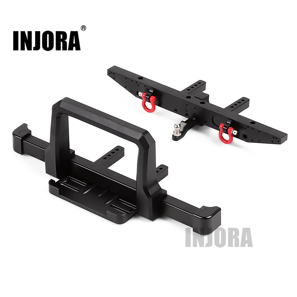 INJORA Classic Metal Front Rear Bumper for Traxxas TRX-4
