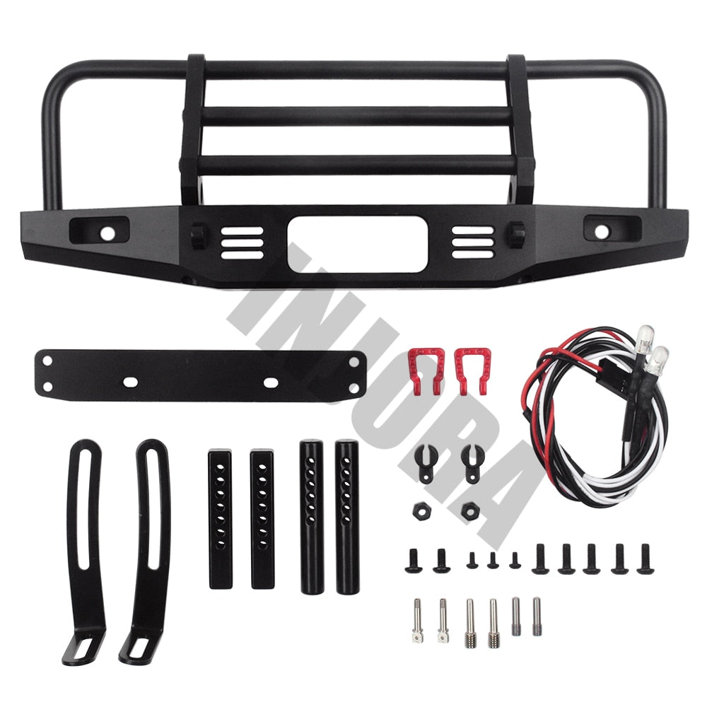 INJORA Adjustable Metal Front Bumper for TRX4 SCX10 & SCX10 II