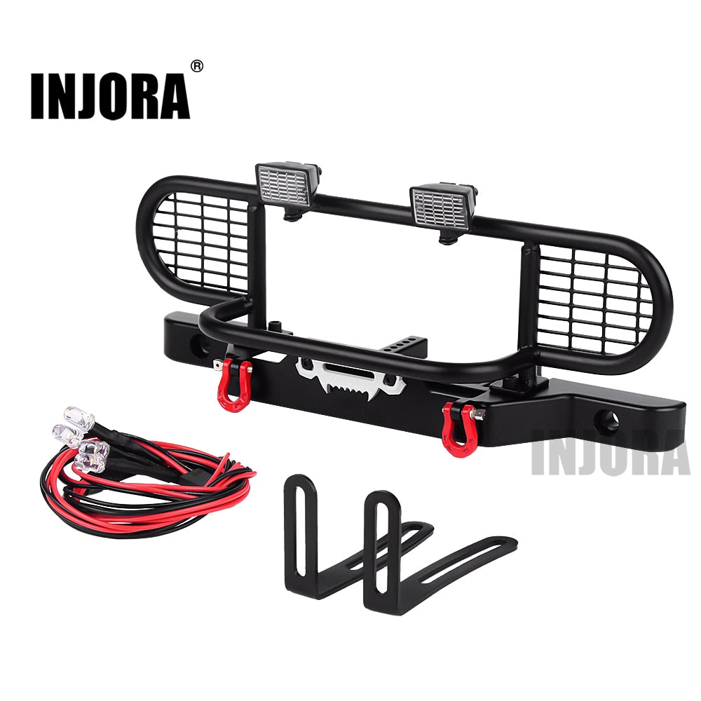 PALUMMA RC Crawler Bumper voor TRX4M, metalen voorbumper voor Traxxas 1/18 TRX-4M Land Rover Defender 97054 RC Auto Crawler Upgrade Deel (voorbumper