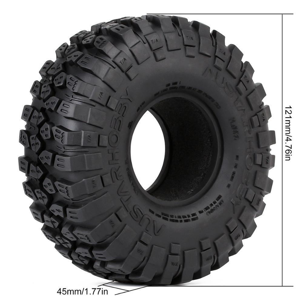 Jeep Axial Wraith 6x6 Tires HOBBYSOUL 4pcs RC Crawler Tires Soft