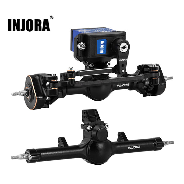 INJORA +4mm Double Joint Planet Axles & Servo Kit for 1/24 Axial SCX24