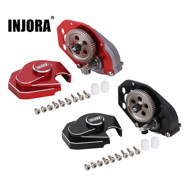 INJORA CNC Aluminum Complete Transmission Gearbox for Axial SCX24 AX24