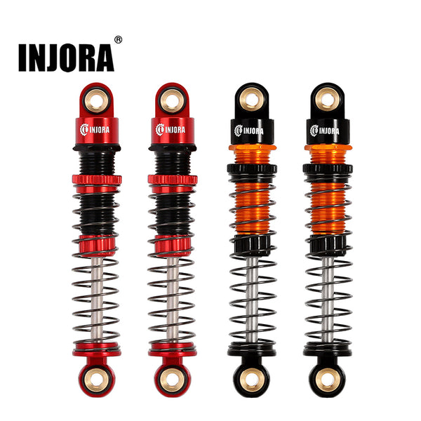 INJORA 45mm Aluminum Threaded Oil Shock Absorbers for FMS FCX24 FCX18