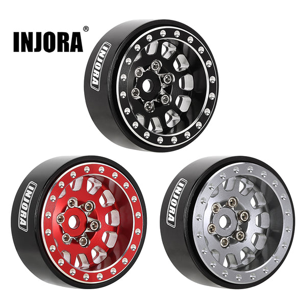 [Clearance Sale] INJORA 1.0 Plus Aluminum Beadlock Wheels for 1/24 1/18 RC Crawler (W1104)