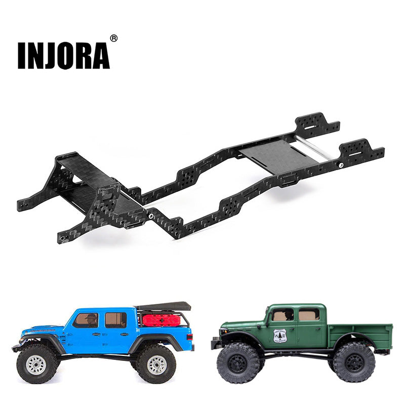 INJORA LCG Carbon Fiber Chassis Kit 6º Angled Frame for INJORA LCG Carbon Fiber Chassis Kit 6º Angled Frame for
