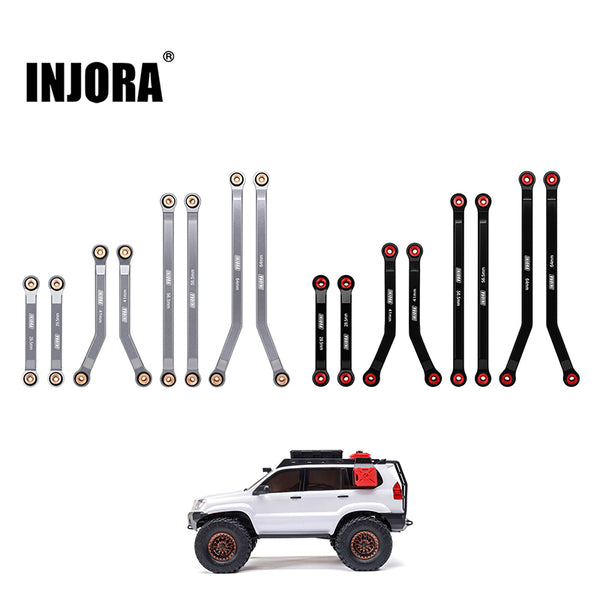 INJORA Aluminum High Clearance 4 Links Set for 1/24 Axial SCX24 GX470
