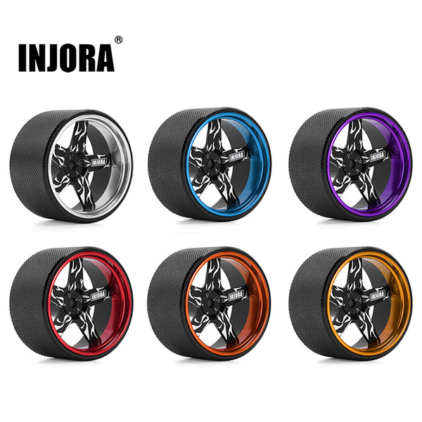 INJORA Aluminum Steering Wheel for TQI Transmitter TRX4M TRX4 TRX6 Slash Summit
