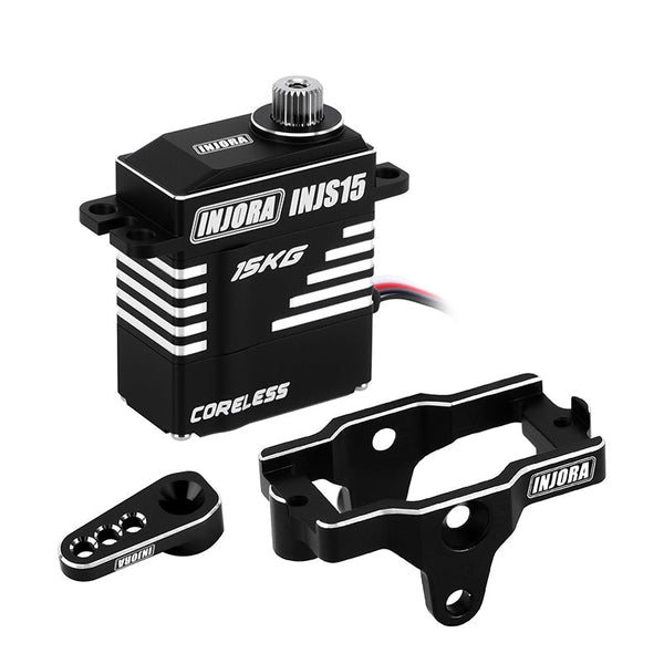 INJORA INJS15 Waterproof Coreless Servo with Mount & Horn for 1/18 TRX