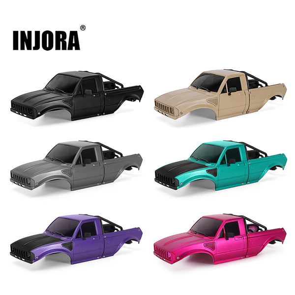 INJORA IR60-24 Pickup Hard Body for 1/24 SCX24 C10 JLU Bronco Base Camp 4Runner Upgrade