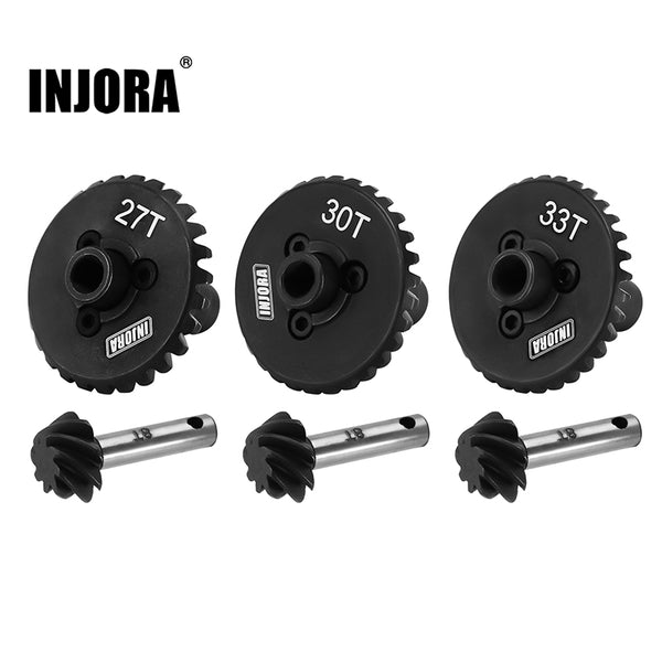 INJORA Overdrive Underdrive Steel Helical Gears for SCX10 II SCX10 III SCX10 Pro