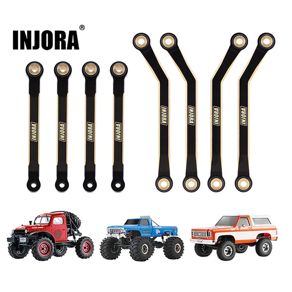 INJORA 8PCS 39g Heavy Brass High Clearance Chassis Links for FCX24 (FCX24-04)