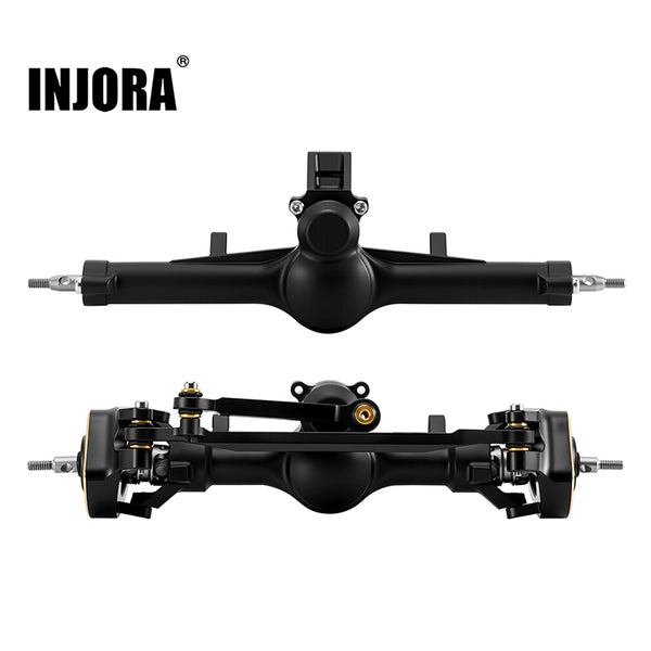 INJORA +4mm Nylon Planet Axles with Double Joint Shafts & Brass Steering Knuckles for 1/24 Axial SCX24