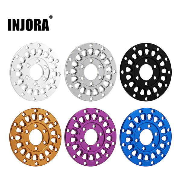 INJORA 4pcs Aluminum Wheel Faces for 1.0" ModuWheel